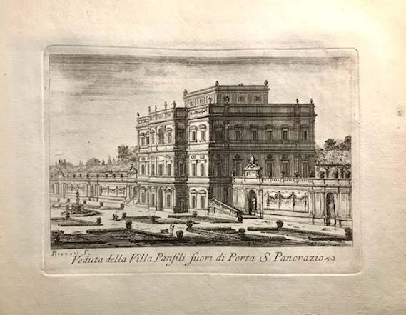 Piranesi Giovanni Battista (1720-1778) Veduta della Villa Panfili fuori di Porta S. Pancrazio 1748 Roma